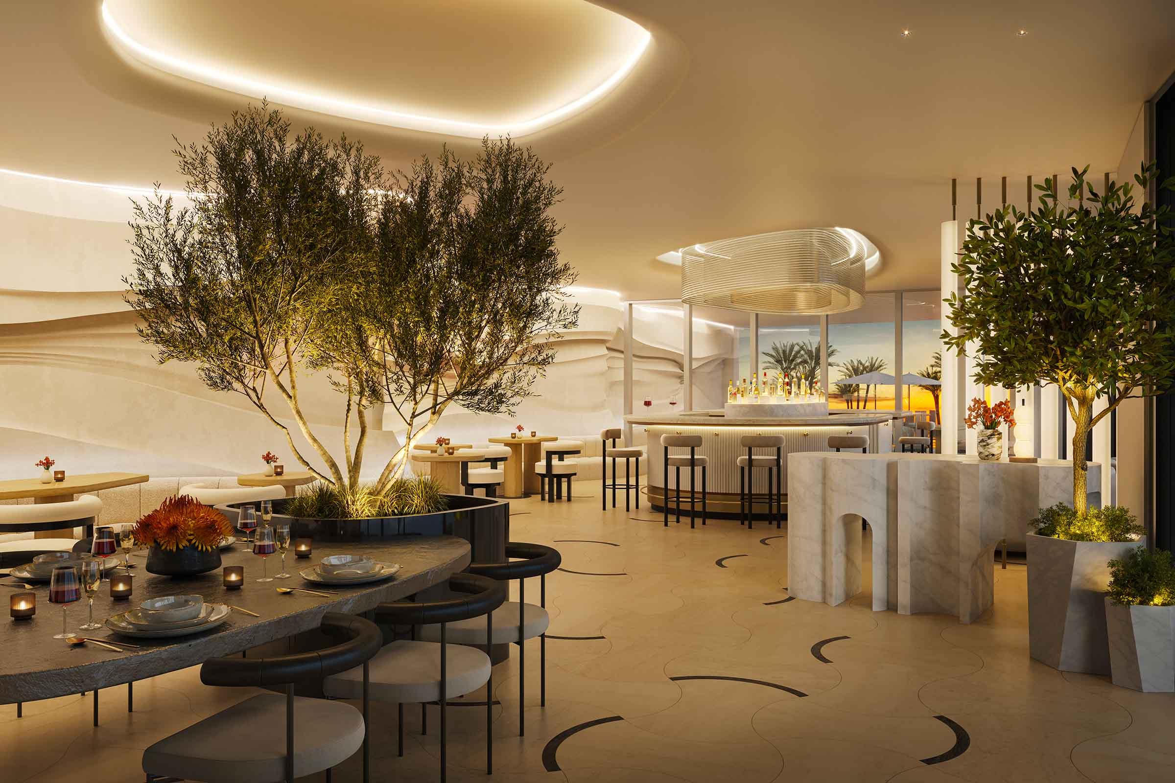 Rendering of Rivage Bal Harbour Restaurant